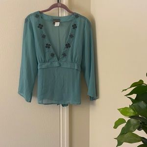 Mexx sheer embroidered blouse